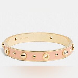 Coach Gold and Apricot Studded Bracelet